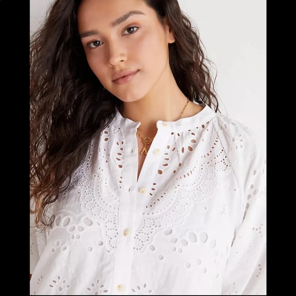 NWT Anthropologie Tallulah Eyelet Mini Dress - Picture 2 of 12